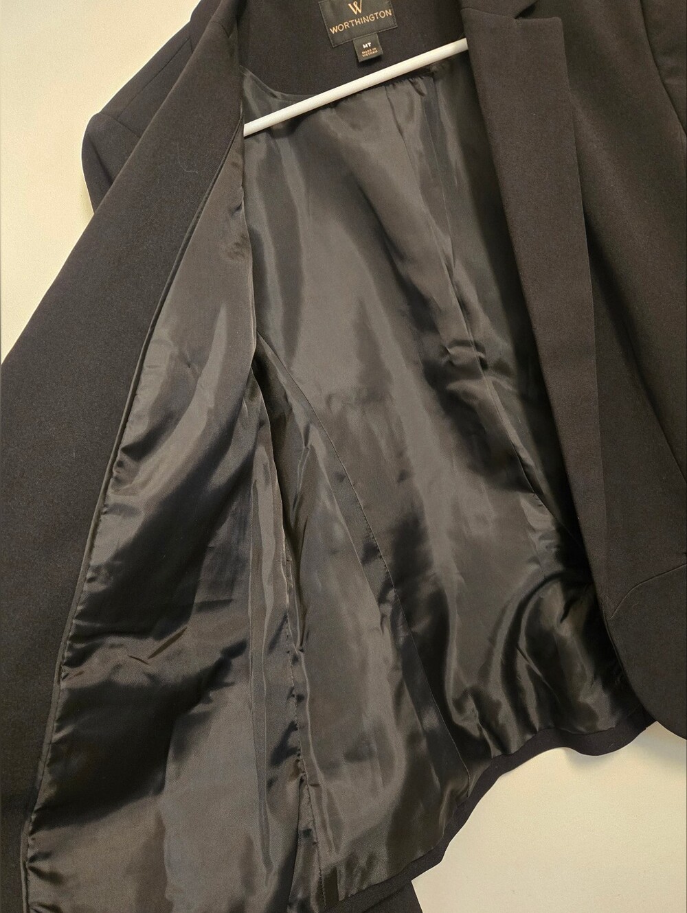 Worthington Womens Black Fitted Blazer - Picture 5 of 8